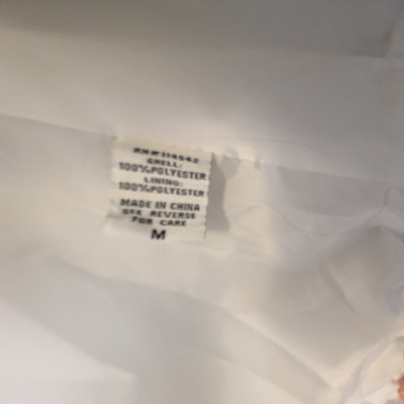 J2 Jou Jou Double Breasted Peacoat White Cream Belted Coat Jacket Sz. M - Picture 7 of 12